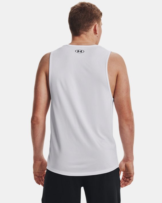เสื้อกล้าม UA Tech™ 2.0 Branded สำหรับผู้ชาย in White image number 1